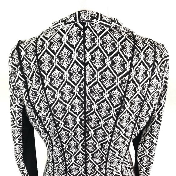 41Hawthorn Geometric Stretch Open Front Jacket - Picture 7 of 9